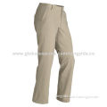 Men's Casual Pants, Adjustable Waist with Belt, Made of 100% Cotton
